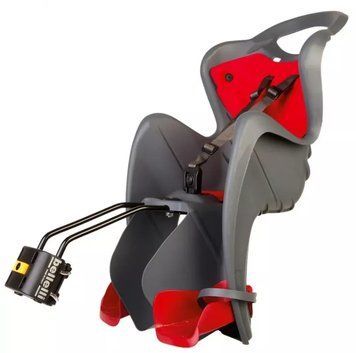 Сидіння заднє Bellelli Mr Fox Standart B-fix до 22кг, темно-сіре сріблясте SAD-71-21 фото