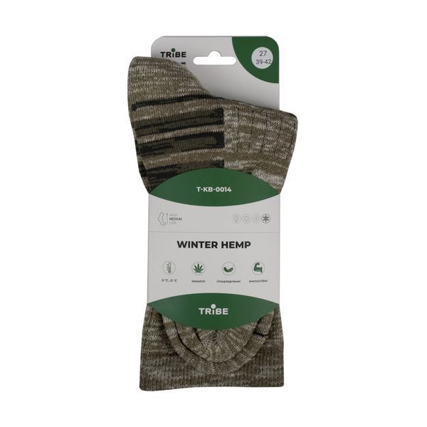 Шкарпетки Tribe Trekking Hemp T-KB-0014-melange 39-42 T-KB-0014-melange-39-42 фото
