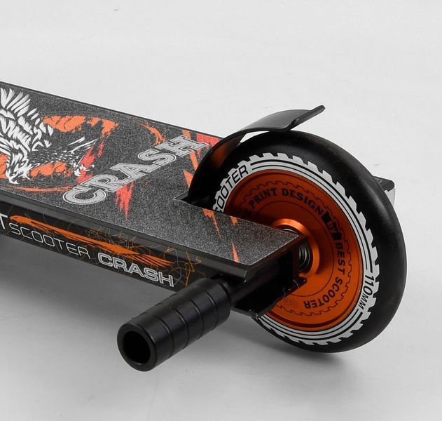 Самокат трюковий Best Scooter &laquo;CRASH&raquo; 65640 чорно-помаранчевий 082-046 фото