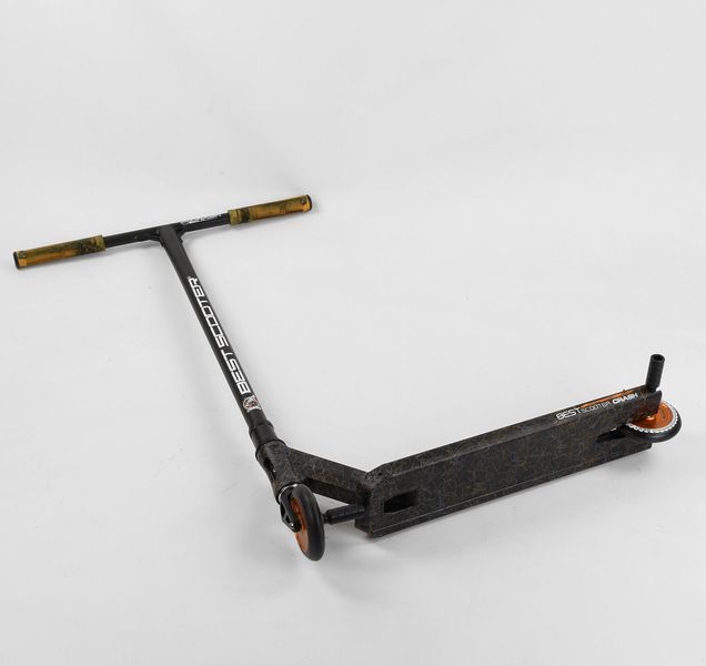 Самокат трюковий Best Scooter &laquo;CRASH&raquo; 65640 чорно-помаранчевий 082-046 фото