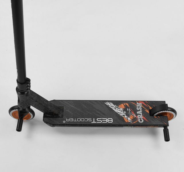 Самокат трюковий Best Scooter &laquo;CRASH&raquo; 65640 чорно-помаранчевий 082-046 фото