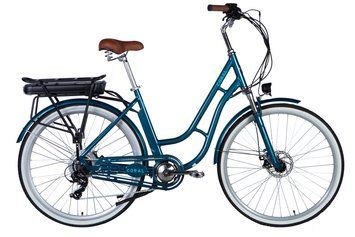 Велосипед з електроприводом 28" AL Dorozhnik eCORAL DD FR рама-19" 36B 12.5А*г 500Вт темно-бірюзовий YS 767 2025 ELB-D-28-078 фото