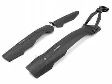 Комплект крил 27,5"-29" SIMPLA ADHD SDL, SPEEDclamp mounting швидкознімне кріплення, чорні з білими вставками MUD-25-73 фото