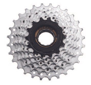 Тріскачка SunRace MFM2A 7CS 1, 7 швидкостей, 13-28T, Zinc/Black MFM2A.7CS0.1S6.BX фото