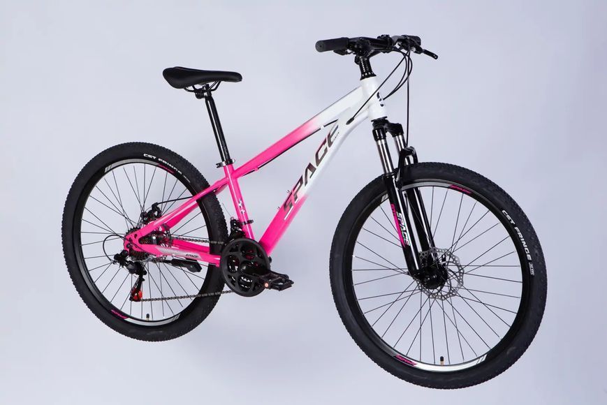 Велосипед ST 26" SPACE MARS DD FR рама-13" рожево-білий 2026 OPS-SP-26-079 фото