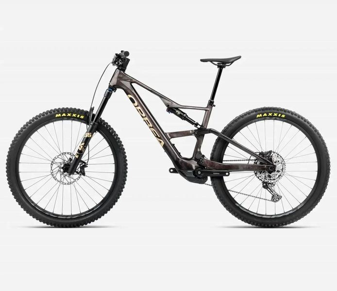Велосипед ORBEA RISE LT M20 420W M Cosmic Carbon View - Golden Sand (Gloss), опція: комп'ютер SC-EN600, аморт FOX X PERF S33705SX-CS фото