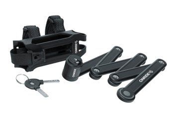 Замок ONRIDE Bit фолдінговий, під ключ, з кріпленням, 3,5 х 188 х 54 мм 6931610202 фото