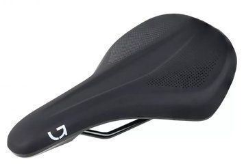 Сідло Green Cycle Comfort Foam 162, сталеві рейли, чорне SAD-88-21 фото