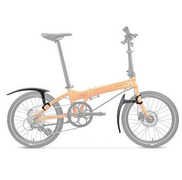 Крила 20-24 пластик швидкознімне без стійки чорний RBRL RL-240F/R (крепл. на штаны вилки и задние перья.) MUD-20-24-000 фото