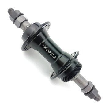 Втулка задня Shunfeng 213 чорна V-brake під тріскачку, пром довжина 175 мм V808 фото