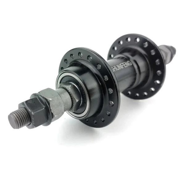 Втулка задня Shunfeng 213 чорна V-brake під тріскачку, пром довжина 175 мм V808 фото