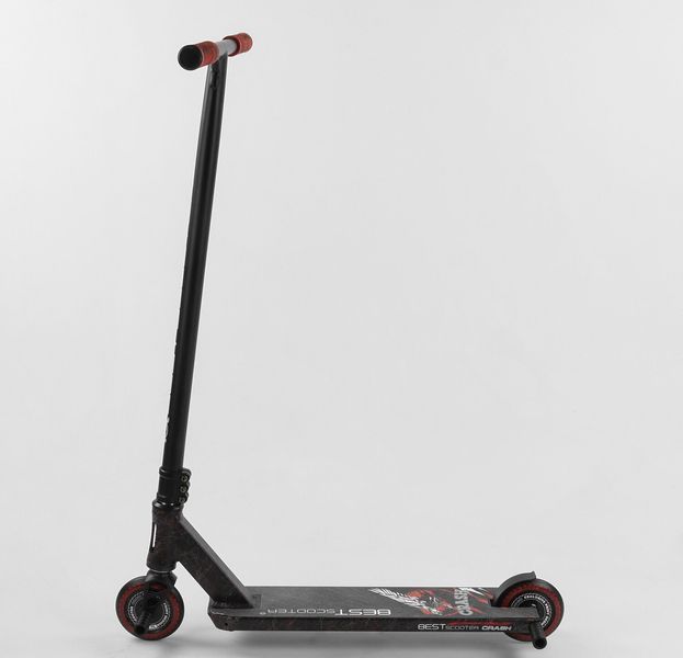 Самокат трюковий Best Scooter &laquo;CRASH&raquo; 67839 чорно-червоний 082-047 фото