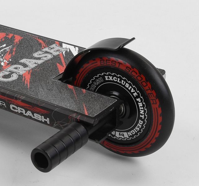 Самокат трюковий Best Scooter &laquo;CRASH&raquo; 67839 чорно-червоний 082-047 фото