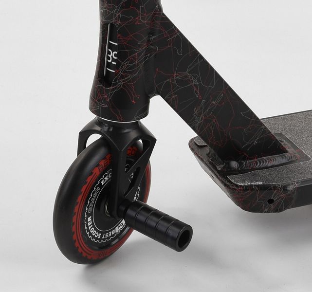 Самокат трюковий Best Scooter &laquo;CRASH&raquo; 67839 чорно-червоний 082-047 фото