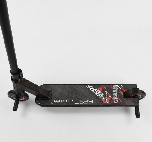 Самокат трюковий Best Scooter &laquo;CRASH&raquo; 67839 чорно-червоний 082-047 фото