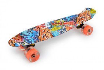 Скейтборд Penny Board Nickel 27" "Graffity з світ. колесами 4230299423 фото