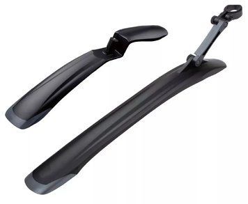 Крило пер+зад 26"-29" Green Cycle MFR-87, швидкознімне кріплення, гнучкі боковини, вага 316 грам, дл. пров 580 мм, дл. зад 555 мм, чорні MUD-83-87 фото