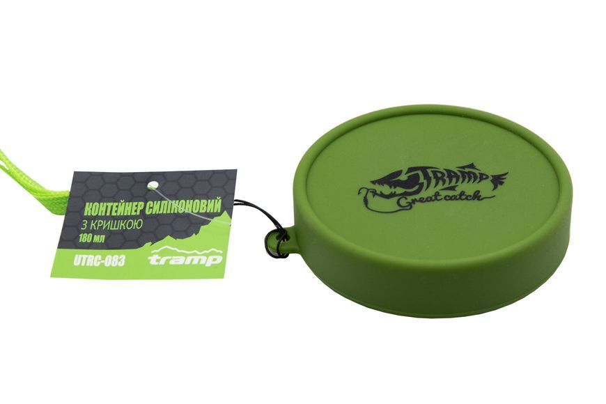 Стакан складаний TRAMP силіконовий з кришкою olive 180мл UTRC-083 UTRC-083-olive фото