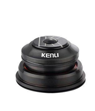 Рульова колонка безрізьбова напівінтегр. 1-1/8&rdquo;-1.5&rdquo; чорний (матовий) KENLI KL-B332 пром. підшипник HSE-155 фото
