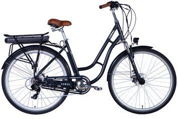 Велосипед з електроприводом 28" AL Dorozhnik eCORAL DD FR рама-19" 48B 17.5А*г 500Вт темно-сірий 2026 ELB-D-28-118 фото
