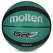 М'яч баскетбольний гумовий MOLTEN GR7 BGR7-GK-SH №7 зелений-чорний