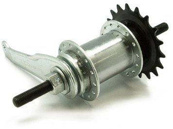 Втулка задня гальмівна сталь 36H 14G 20 під гайку OLD -110 mm 10мм*155 срiблястий FALCON CF-E10 HUBR-ST-068 фото