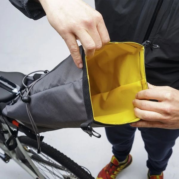 Сумка подседельная GEOSMINA Large Seat Bag (15L), 520г, серая BIB-47-41 фото