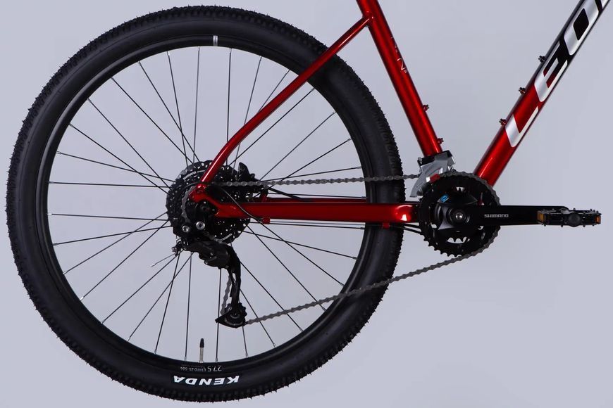 Велосипед AL 27,5" Leon XC 80 HDD рама-20" чорний з червоним 2025 OPS-LN-27,5-074 фото