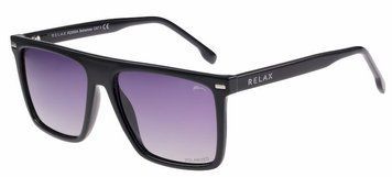 Окуляри Relax Bahamas чорні глянцеві, лінза smoke grady (Polarized TAC), кат. 3 R2350A фото