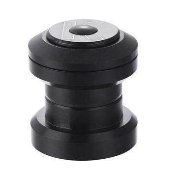 Рульова колонка безрізьбова не інтегрована 1-1/8" чорний KENLI KL-B208 пром. підшипник (комплект) HSE-130 фото