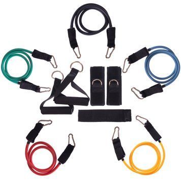 Еспандер багатофункціональний для фітнесу 5 джгутів Resistance Band FI-801 фото