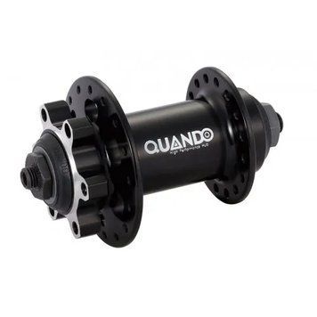 Втулка передня Quando KT-T04F 36H під диск QR 108mm під ексцентрик алюміній чорна HUBF-97-87 фото