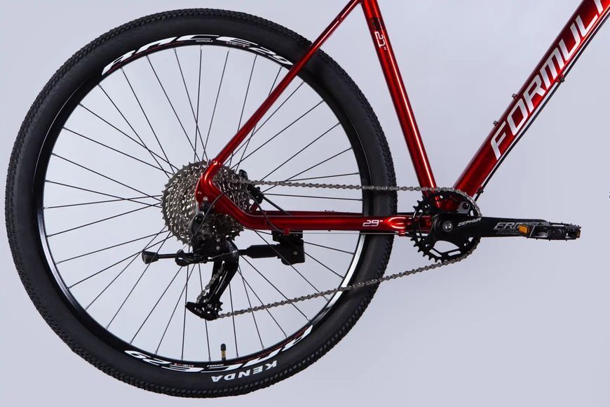Велосипед AL 29" Formula ZEPHYR 1.0 HDD рама-21" чорно-червоний 2026 OPS-FR-29-455 фото
