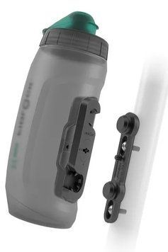 Антибактеріальна фляга з конектором та базою FIDLOCK TWIST bottle 590мл., прозорий / чорний 4251207 403637 фото