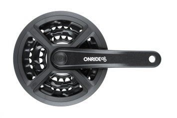 Комплект шатунів ONRIDE Trio 810P, під квадрат, 170 мм, 42-32-22Т, на 8/7/6, з захистом (конверт) 2526116104521 фото