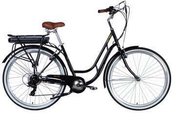 Велосипед з електроприводом 28" ST Dorozhnik eRETRO Vbr FR рама-19" 36B 13А*г 500Вт чорний 2026 ELB-D-28-113 фото