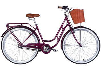 Велосипед ST 28" Dorozhnik RETRO PH рама-19" малиновий 2026 OPS-D-28-552 фото