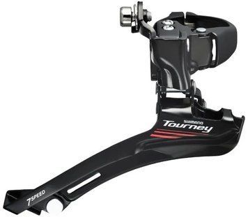 Перемикач передн. Shimano FD-A070 TOURNEY DOWN-SWING 2х7 верхній хомут адаптер під 31.8mm, для 7ск. до 50т DERF-07-00 фото