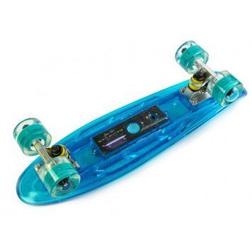 Скейтборд PENNY BOARD синій з LED підсвіткою та св.колесами 3020005903382 фото