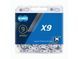 Ланцюг 9шв. KMC X9 silver 116ланок. із замком NEW BOX