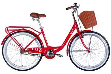 Велосипед ST 26" Dorozhnik LUX Velosteel рама-17" червоний 2026 OPS-D-26-366 фото