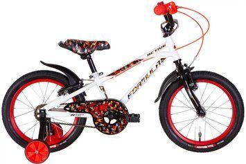 Велосипед ST 16" Formula ACTIVE Vbr рама-8,5" білий 2024 крила, дзвоник OPS-FRK-16-203 фото