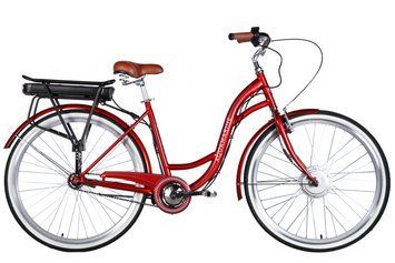 Велосипед з електроприводом 28" ST Dorozhnik eAQUAMARINE BH рама-19" 36B 13А*г 500Вт бордовий YS 2476 2026 ELB-D-28-103 фото