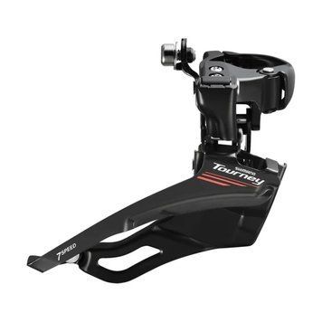 Перемикач передн. Shimano FD-A073 TOURNEY DOWN-SWING 3х7 верхній хомут адаптер під 31.8mm, для 7ск. до 50т DERF-73-00 фото
