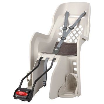 Дитяче крісло заднє POLISPORT Joy FF 29" на підсідельну трубу, 26"-29", 9-22 кг, кремове 8406500005 фото