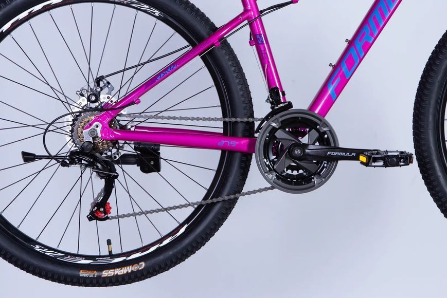 Велосипед AL 27.5" Formula ALPINA DD FR рама-16" рожево-синій 2026 OPS-FR-27.5-293 фото