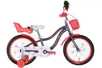 Велосипед ST 18" Formula Kid ALICIA BH рама-9" сірий з білим та кораловим 2026 OPS-FRK-18-172 фото