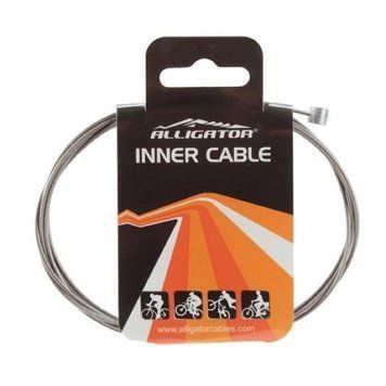 Тросик гальмівний Alligator MTB/Road, гальван., поліров., PTFE покриття, 19 ниток, 1,6 мм, 1700 мм LY-BPT17UB фото