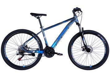 Велосипед AL 27.5" SPACE MERCURY DD FR рама-17" сіро-синій 2026 OPS-SP-27.5-078 фото