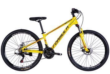 Велосипед AL 26" Formula MOTION DD FR рама-13" жовтий з чорним 2026 OPS-FR-26-811 фото